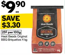 Woolworths Heat Beads Original BBQ Briquettes offer