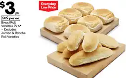Woolworths Bread Roll Varieties Pk 6 offer