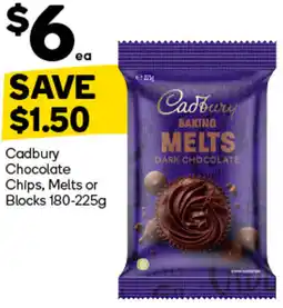 Woolworths Cadbury Chocolate Chips, Melts or Blocks offer