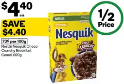 Woolworths Nestlé Nesquik Choco Crunchy Breakfast Cereal offer