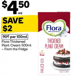 Woolworths Flora Thickened Plant Cream offer