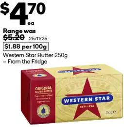 Woolworths Western Star Butter offer