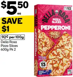 Woolworths Della Rosa Pizza Slices Pk 2 offer