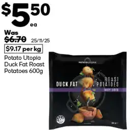 Woolworths Potato Utopia Duck Fat Roast Potatoes offer