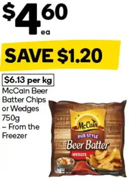 Woolworths McCain Beer Batter Chips or Wedges offer