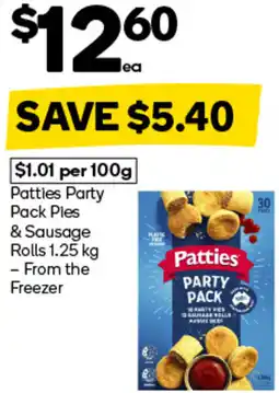 Woolworths Patties Party Pack Ples & Sausage offer