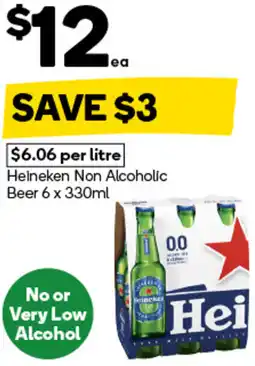 Woolworths Heineken Non Alcoholic Beer offer