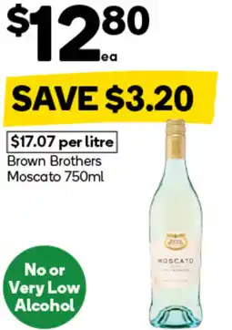Woolworths Brown Brothers Moscato offer