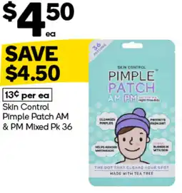 Woolworths Skin control pimple patch am & pm mixed pk 36 offer
