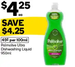Woolworths Palmolive Ultra Dishwashing Liquid offer