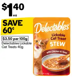 Woolworths Delectables Lickable Cat Treats offer