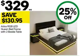 Woolworths Artiss RGB LED Queen Bed Frame offer
