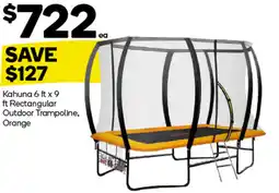 Woolworths Kahuna Rectangular Outdoor Trampoline, Orange offer