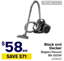 Woolworths Black and Decker Bagless Vacuum offer