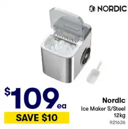 Woolworths Nordic Ice Maker S/Steel offer
