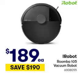 Woolworths ¡Robot Roomba 105 Vacuum Robot offer