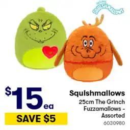 Woolworths Squishmallows The Grinch Fuzzamallows - offer
