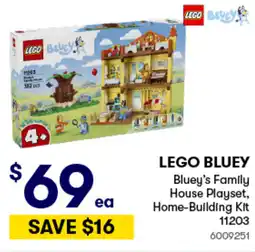 Woolworths LEGO BLUEY Bluey's Family House Playset, Home-Building Kit offer