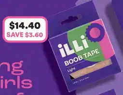 Priceline iLLi Boob tape offer