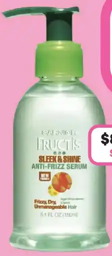 Priceline Garnier fructis sleek & shine anti-frizz serum offer