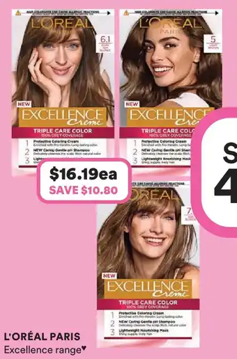 Priceline L'ORÉAL PARIS Excellence range offer