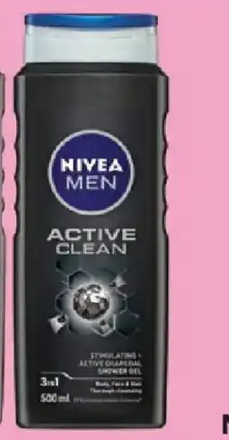 Priceline NIVEA Men Active Clean Shower Gel offer