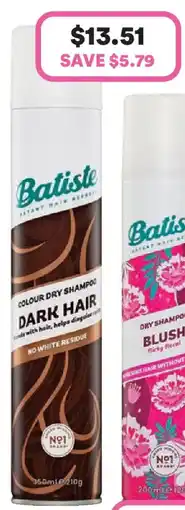 Priceline Batiste Divine Dark Dry Shampoo offer