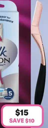 Priceline Schick Silk Salon Dermaplaning Wand Kit offer