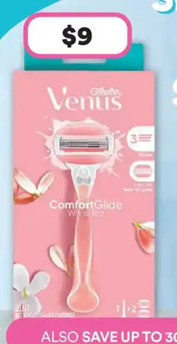 Priceline Gillette venus ComfortGlide White Teo offer