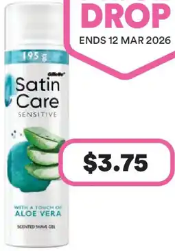 Priceline Satin Care Sensitive Scented Shave Gel offer