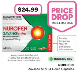 Priceline Nurofen Zavance Mini offer