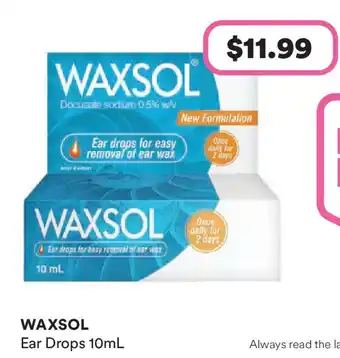 Priceline WAXSOL Ear Drops offer