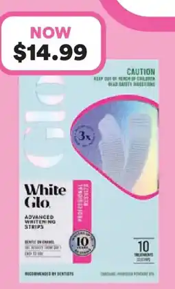 Priceline White Glo Professional Results Advanced Whitening Strips offer