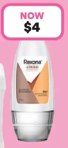Priceline Rexona Clinical Protection Antiperspirant Deodorant Roll On Summer Strength offer