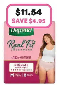 Priceline Depend real fit underwear offer