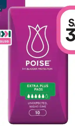 Priceline Poise extra plus pads offer