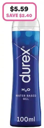 Priceline Durex water based gel offer