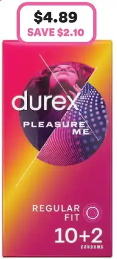 Priceline Durex pleasure me regular fit offer