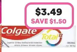 Priceline Colgate Original Toothpaste offer