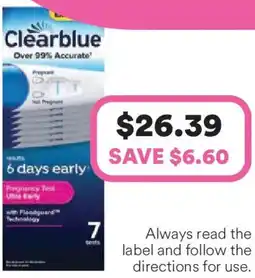 Priceline Clearblue offer