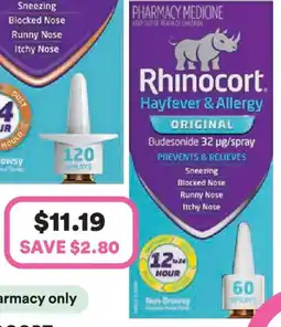 Priceline Rhinocort hayfever & allergy original offer