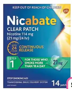 Priceline Nicabate clear patch offer