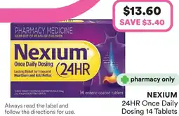 Priceline Nexium Once Daily Dosing offer