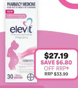 Priceline Elevit Pre-conception & Pregnancy offer