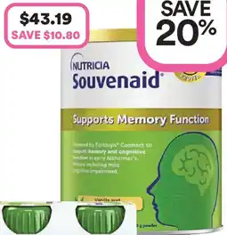 Priceline Nutricia souvenaid supports memory function offer