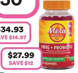 Priceline Meta mucil fibre + probiotic offer