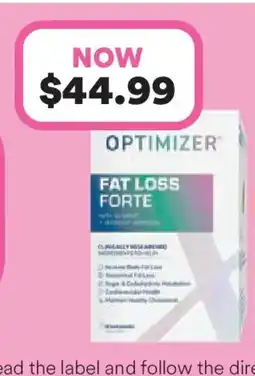 Priceline Optimizer fat loss forte offer