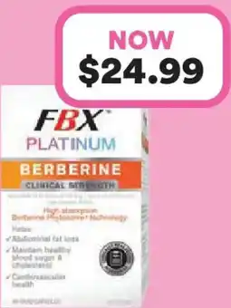 Priceline Fbx platinum berberine clinical strength offer