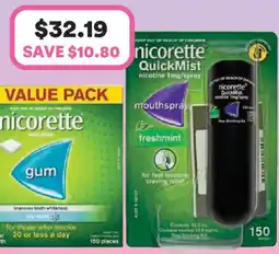 Priceline Nicorette quickmist mouthspray freshmint offer