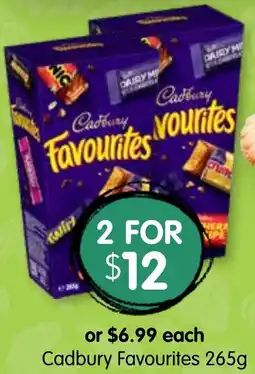 Spudshed Cadbury Favourites offer